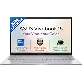 ASUS Vivobook 15 (2026), Intel Core 5 120U, (i5-14th Gen), फ़िंगरप्रिंट सेंसर, 8GB RAM,512GB SSD, FHD,15.6"(39.6 cm), Win 11, M365 बेसिक (1Y), Office