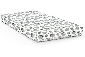 Jay Franco Star Wars Mandalorien La Plus Belle Prime Drap Housse Enfant 90x200 cm, 100% Coton, lit 1 Personne - Convient Parfaitement aux Lits de Taille 90x190 cm Jusqu’à 90x200 cm