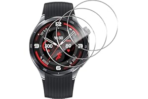 Aerku 3 Stück Schutzfolie Kompatibel mit Oneplus Watch 3 47MM für Panzerglas, HD 9H Härte Displayschutzfolie, Anti-Kratzen Schutzglas, Anti-Bläschen Panzerfolie - Transparent