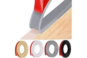 HEIPEN U-Form Selbstklebend Möbelkantenband, 28mm x 5m Flexible TPE Faltbarer Kantenschutz Gummi für Schrankkanten, Abschlussleiste, Deckenkanten, Arbeitsplatten (Grau)