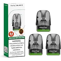 Manvap Kit de Cigarrillo Electrnico 40W - Vaper Recargable 1300mAh,  Atomizador 0.6Ohm y 0.8Ohm No se permiten lquidos electrnicos ni  recargas.Sin nicotina. : Amazon.es: Electrnica