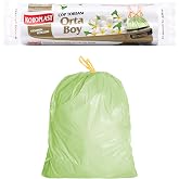 Koroplast Yasemin Kokulu Orta Boy B&uuml;zg&uuml;l&uuml; &Ccedil;&ouml;p Poşeti 15'li 55x57 cm, Kolay Bağlanır Kokulu B&uuml;zg&uuml;l&uuml; Orta Boy &Ccedil;&ouml;p Torbası, Sızd