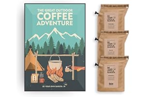 GROWER'S CUP Outdoor Greeting Card for Coffee Lover - Includes 2 Premium Coffee Brewers with Gourmet Coffees of The World | Unique & Alternative Letterbox Gift Idea for Men & Women