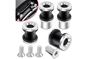 Benlari Four Point Docking Hardware Kits Quick Release Sissy Bar Luggage Rack Motorcycle Fit For Harley Touring Street Glide Electra Glide Road Glide Road King 2009-2024 Chrome