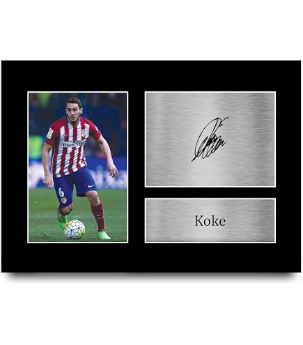 Photo Autographe Antoine Griezmann Atlético Madrid A4 - Cadeau Foot Imprimé Premium Pour Fans