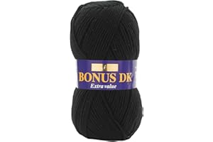 SIRDAR Hayfield - Lana de Tejido Doble Bonus DK (100 g), Hilo, Negro, 19 x 9 x 9 cm