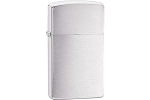 Zippo Slim - Brushed Chrome Lighter - chrome brossé. 1600 1 x 3,5 x 5,5 cm