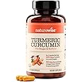 NatureWise Curcumin Turmeric 2250mg | 95% Curcuminoids & BioPerine Black Pepper Extract | Advanced Absorption for Cardiovascular Health Joint Support | Gluten Free Non-GMO [1 Month Supply - 90 Count]
