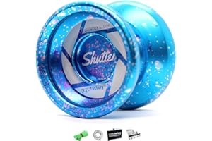 YoYo Factory Shutter Metal Yo Yo – Professional Trick YoYo with Extra Ball Bearing | Unresponsive Magic YoYo Kids, Teens & Adults - Galaxy