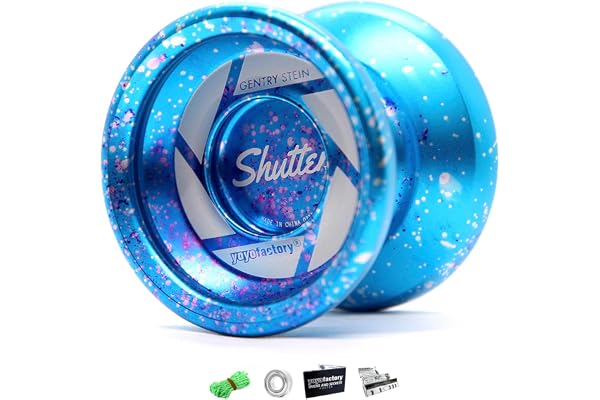 YoyoFactory Shutter Yo-Yo - Galaxy (Yoyo du Champion du Monde, Roulement à Billes, Ficelle Et Instructions Incluses)