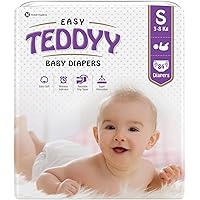 TEDDYY Easy Baby Diapers Small (1-2 Months) - 84 Counts