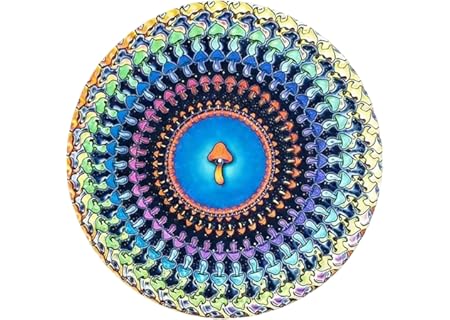 Record Slipmatta, Optical Illusion Display, 29,5x29,5cm, Animerad Zoetrope Slipmatta, Animerad Vinyl - Amazon Deal & Rabatt