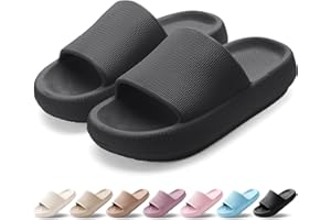 VAVOBIS Sliders Cloud Slippers Women Men Lightweight Slippers Cloud Sliders Non-Slip Flip Flops with Thick Sole for Bathroom Pool Beach House Waterproof Indoor/Outdoor
