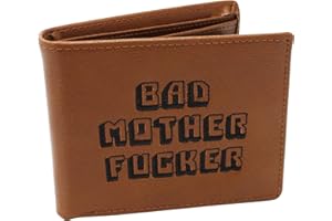 Close Up Bad Mother BMF portfel z prawdziwej skóry, z haftem, brązowy