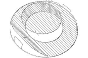 COISIEN 8835 Grill Grates,Replacement for Weber 8835 Charcoal Grills, Gourmet System, Chrome plated Cooking Grids For Weber 57cm Grills, One-Touch, Performer, Bar-B-Kettle and Master-Touch.