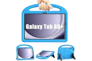 Kids Case for Samsung Galaxy Tab A9 Plus 11 inch 2023, Mansiruyi Lightweight Shockproof Samsung A9+ Plus Tablet Case with Handle Stand for Samsung Galaxy A9 Plus Tablet (SM-X210/X216/X218)-Blue