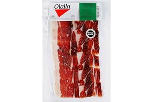 OLALLA Paleta de Jamon Iberico de Cebo de Campo Iberico 50% Raza Iberica - Sobre Loncheado de Jamon Iberico Cortado a Mano y Envasado al Vacio - Embutidos Ibericos de Bellota Pata Negra - 100 gr