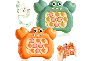 Jastown 2 pezzi Console di gioco Quick Push Bubbles,quick push game,light up Pop it Game ,anti-stress breakthrough puzzle game machine,puzzle pop it pro,pop up，Gioco di coordinazione occhio-mano