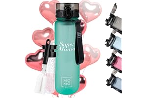MOMO WAY Super Mamá Botella De Agua Tritan Libre De BPA Regalo Para La Mejor Mamá Del Mundo Día De La Madre Super Mama 1000ml