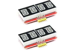 EC Buying 2Pcs 0.54 inch LED Display Module I2C IIC for Arduino 0.54" HT16K33 4 Bit Digital Tube Module Red Color