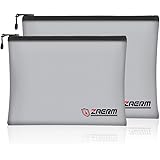 ZAERM Feuerfeste Dokumententasche Feuersichere wasserdichte Tasche Hülle Beutel Behälter für A4 Dokumente Passport Bankdatei 