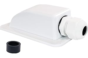 Passe-toit solaire Pangaea Tech - 1 compartiment - Pour camping-car, bateau et caravane - Passe-câble étanche pour installation solaire, satellite et climatisation