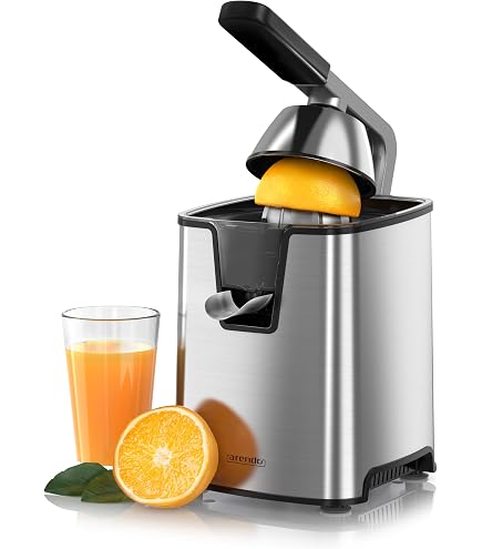 Presse-agrumes électrique Turmix Multi-Juicer CX 650 - Inox, 2 Cônes, Levier, 160W - Pour Orange, Citron, Anti-goutte, Facile à Nettoyer