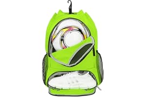 SPORTSNEW Borse da Calcio Basket Coulisse Zaino Uomo Sacca Palestra Sportiva Donna Con Scomparto per Scarpe e Tasche Bagnate Tasca Per Bottiglia D'acqua in Rete