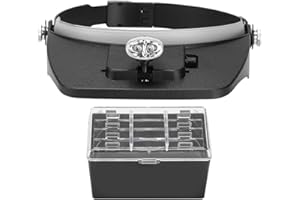 LEFTWEI Ressentez la Fatigue Tout en travaillant l'apiculture Loupe, loupe montée sur la tête, Lunettes loupe Équipement d'apiculture pour l'apiculture Outils d'apiculture de Ferme