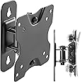 RICOO S3711 Monitor TV Wall Bracket Flat Tilt Swivel 13-27 Inch VESA 75x75 100x100 Universal LCD LED Screen Mount Black