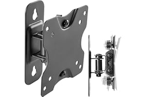 RICOO Uchwyt ścienny do monitora PC, wychylny, do 13-27 cali, uchwyt ścienny S3711, uchwyt na monitor, uchwyt ścienny do monitora 24 cale, VESA 75 x 75, 100 x 100 mm