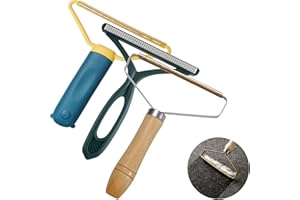 ANGUXER Levapelucchi Portatile Manuale, 3 PCS Leva Peli Animali, Rasoio Portatile per Pelucchi, Rimuovi Peli Animali, Elimina Pelucchi per Divani Tappeto Abbigliamento