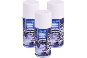 ‎ANNASTORE 3 tlg. Set Schneespray zum Dekorieren 3 x 150 ml - Dekospray - Dekoschnee - Kunstschnee (Schnee 150 ml)
