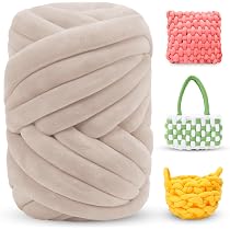 Pelote Laine Grosse Maille - 500g Longueur Environ 25m Grosse Laine à Tricoter à la Main, Grosse Pelote de Laine XXL Chunky Yarn DIY Douce et Moelleuse Laine Geante Pour Crochet,Couverture,Sac,Coussin