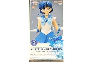 Banpresto BP19171 Super Sailor Mercury Action Figure, (Ver.A), Pretty Guardian Sailor Moon Eternal The Movie - Glitter & Glamours, 23 cm, Multicolor