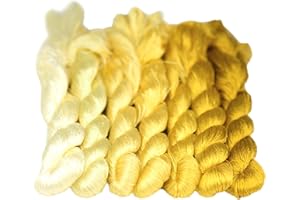 MINGGUXIUYI Natürliche 100 % Maulbeerseide, handgefertigte Stickerei, gewebtes Schmuckgarn, Seidenfaden, DIY-Kits, je 120 Meter in 7 Farben (17)