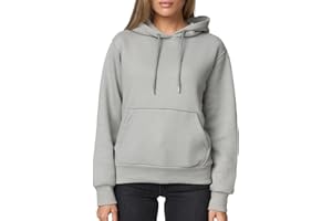 Smith & Solo Felpa con cappuccio da donna, in cotone, a maniche lunghe, con cappuccio, a girocollo, slim fit, per il tempo libero, sport, a maniche lunghe, con cappuccio