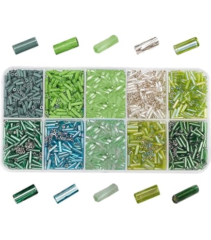 4000 stuks buiskralen, 7 x 2 mm, kralen voor armbanden