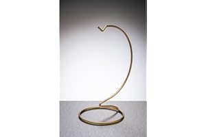 Sienna Glass Gold metal ornament stand medium