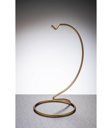 Sienna Glass Herzförmiger Präsentationsständer Gold | 27cm Halter Für Glaskugeln 8-10cm