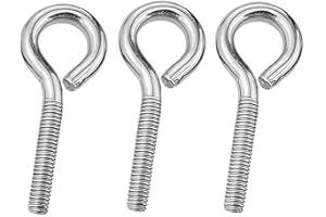 RENYIGOU christmas tree stand screws,3 Pcs Eye Hooks Screw,Metal Expansion Bolts for Christmas Trees Garden Outdoor Climbing