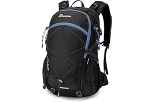 MOUNTAINTOP Mochila de Senderismo 40 Litros Unisex, Impermeable con Cubierta de Lluvia, Ideal para Trekking, Viajes y Acampadas, Diseño Ergonómico y Espacioso para Hombre y Mujer