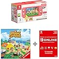 Nintendo Switch Lite Coral: Isabelle Alhoa Edition + Animal Crossing: New Horizons Pre-Installed Switch Online 12 Month Subscription Redemption Code