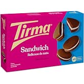 Tirma Cocoa Cookie Sandwich with Cream Filling | Box of 4 Packs | 4 Cookies in Each Pack | Sweet Cookies | Snack &amp; Quick Snac