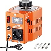 VEVOR 500VA Stelltransformator mit variabler Spannung 1,7A 230V Eingang, 0-300V Ausgang AC-Spannungsregler-Netzteil mit 4 zus