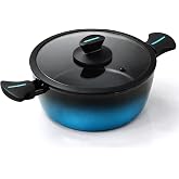 briebe MARE Induction Saucepan, Forged Steel 24 cm, Non-Stick PFOA Free, Professional Pots, High Resistance, Suitable for All