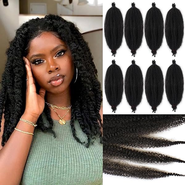 6 Packungen Weiche Locs Häkelhaar – 45,7 Cm, Vorgeschlungen, Für Schwarze Frauen, Synthetisch, Lockig/gewellt