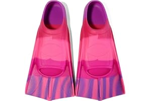 Azuunye Aletas de natación para niños, Aletas de Agua Cortas, Aletas de natación 100% Silicona para Entrenamiento de Buceo para niños, jóvenes y niños