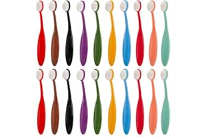 YOUEON 20 Pack Mini Colored Ink Blending Brushes, 10 Color Craft Ink Blender Brushes Set, Small Ink Blending Tools with Soft Bristle Color Coded Handle for Card Making, Painting, Drawing, Stamping