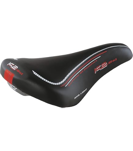 Sella Bici Montegrappa Gel Bravo In Pelle Nera – Universale Per City, MTB, Olanda